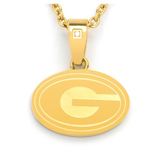 FanDrip Georgia Bulldogs 17" Stainless Steel Pendant Necklace
