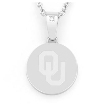 FanDrip Oklahoma Sooners 17" Stainless Steel Pendant Necklace