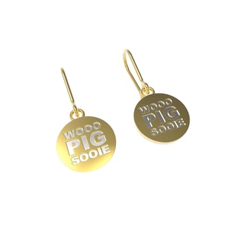 FanDrip Arkansas Razorbacks Stainless Steel Dangle Earrings