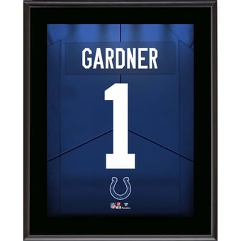 Ahmad Sauce Gardner Indianapolis Colts 10.5" x 13" Jersey Number Sublimated Player Plaque