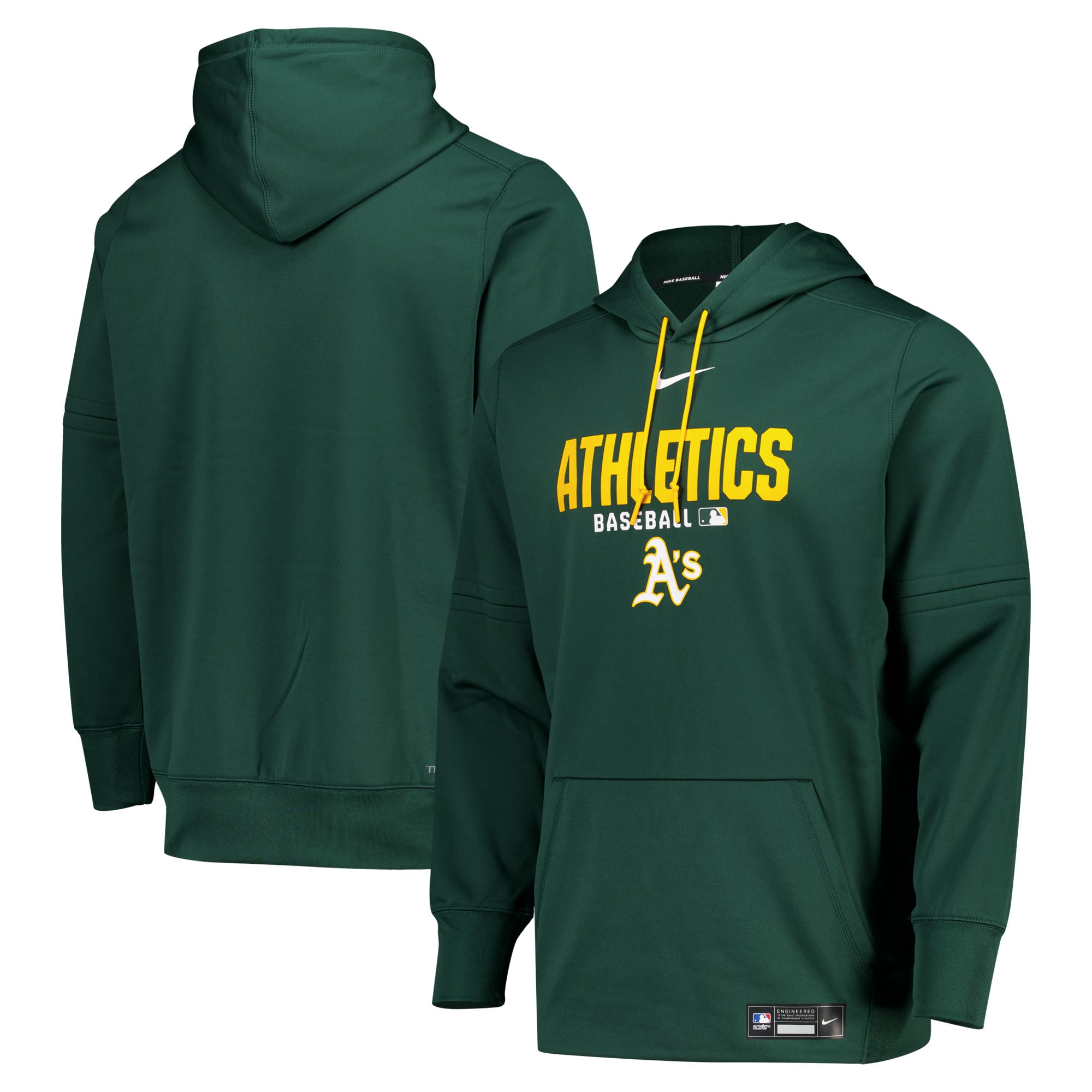 Felpa con cappuccio Athletics Get Edge Nike Authentic Therma Fleece Pullover - Uomo