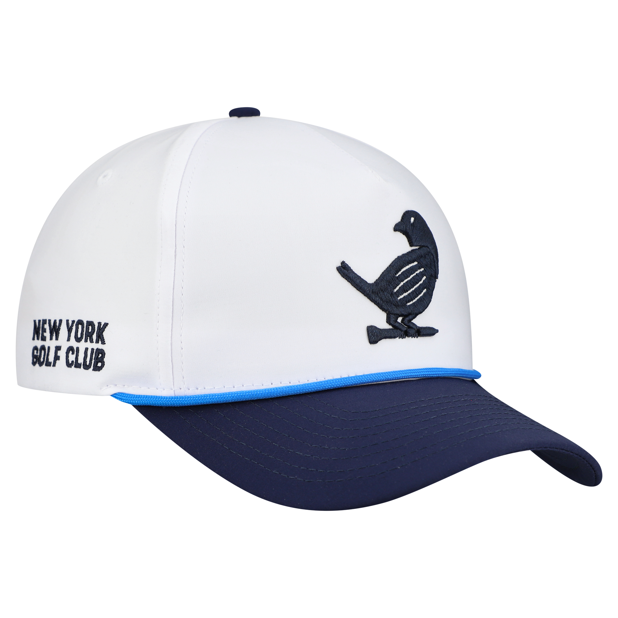 Men's Redvanly White New York Golf Club Bluebird Rope Adjustable Hat