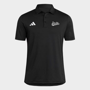 Men's adidas Black Mississippi State Bulldogs Ultimate 365 Stripe Polo