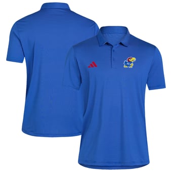 Men's adidas Royal Kansas Jayhawks Ultimate 365 Stripe Polo