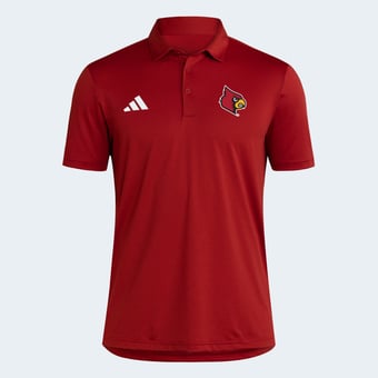 Men's adidas Red Louisville Cardinals Ultimate 365 Stripe Polo