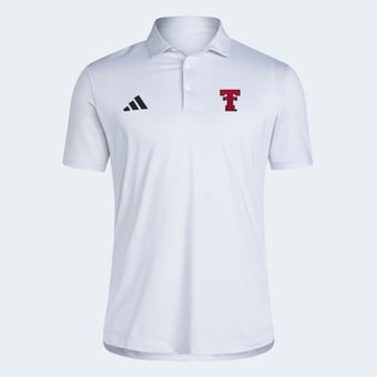 Men's adidas White Texas Tech Red Raiders Ultimate 365 Stripe Polo