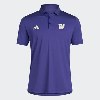 Men's adidas Purple Washington Huskies Ultimate 365 Stripe Polo