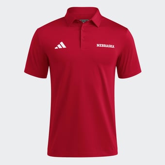 Men's adidas Red Nebraska Huskers Ultimate 365 Solid Polo