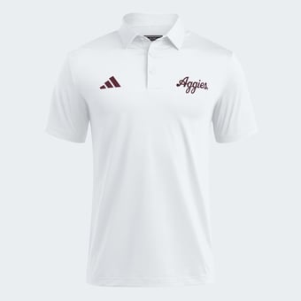 Men's adidas White Texas A&M Aggies Ultimate 365 Solid Polo