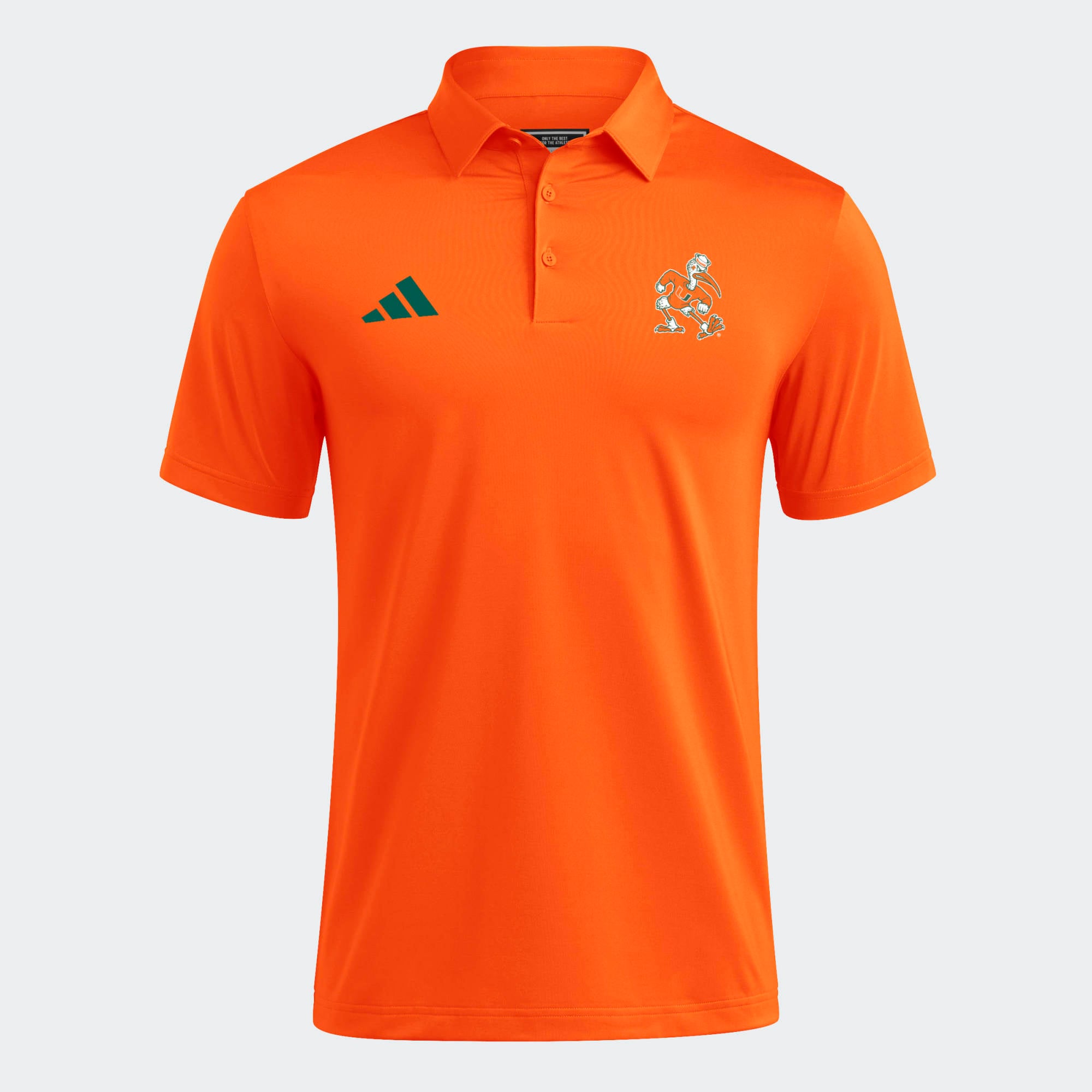 Men's adidas Orange Miami Hurricanes Ultimate 365 Solid Polo