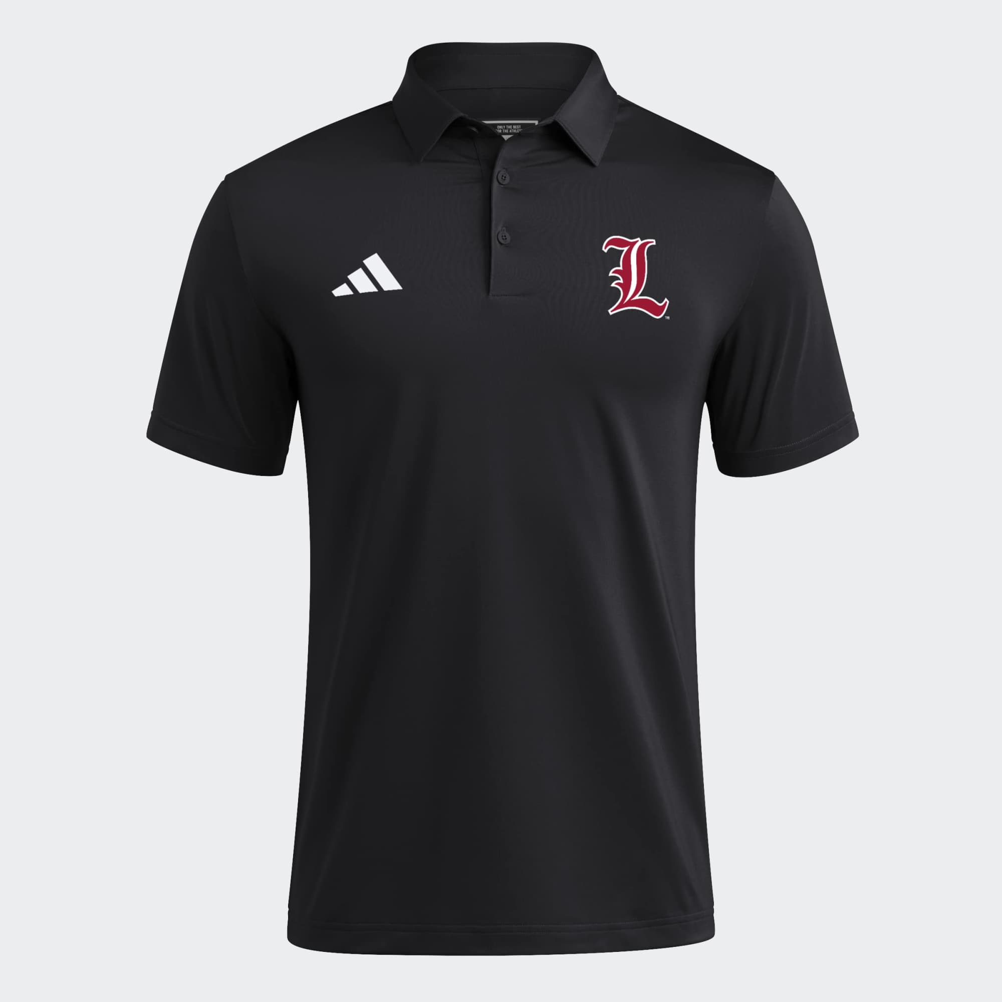 Men’s adidas Black Louisville Cardinals Ultimate 365 Solid Polo