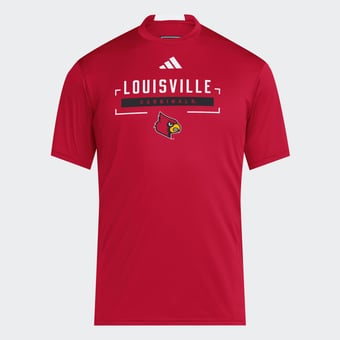Men's adidas Red Louisville Cardinals D4T T-Shirt