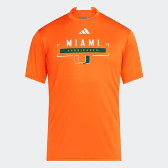 Men's adidas Orange Miami Hurricanes D4T Tri-Blend T-Shirt