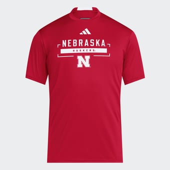 Men's adidas Scarlet Nebraska Huskers D4T Tri-Blend T-Shirt