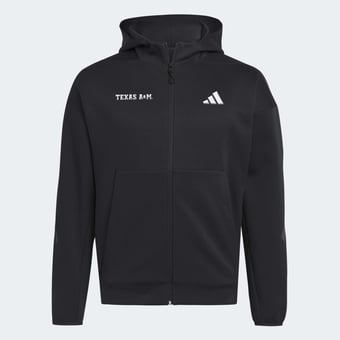 Men's adidas Black Texas A&M Aggies Z.N.E Full-Zip Hoodie
