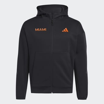 Men's adidas Black Miami Hurricanes Z.N.E Full-Zip Hoodie