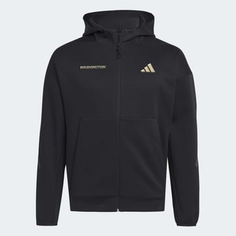 Men's adidas Black Washington Huskies Z.N.E Full-Zip Hoodie