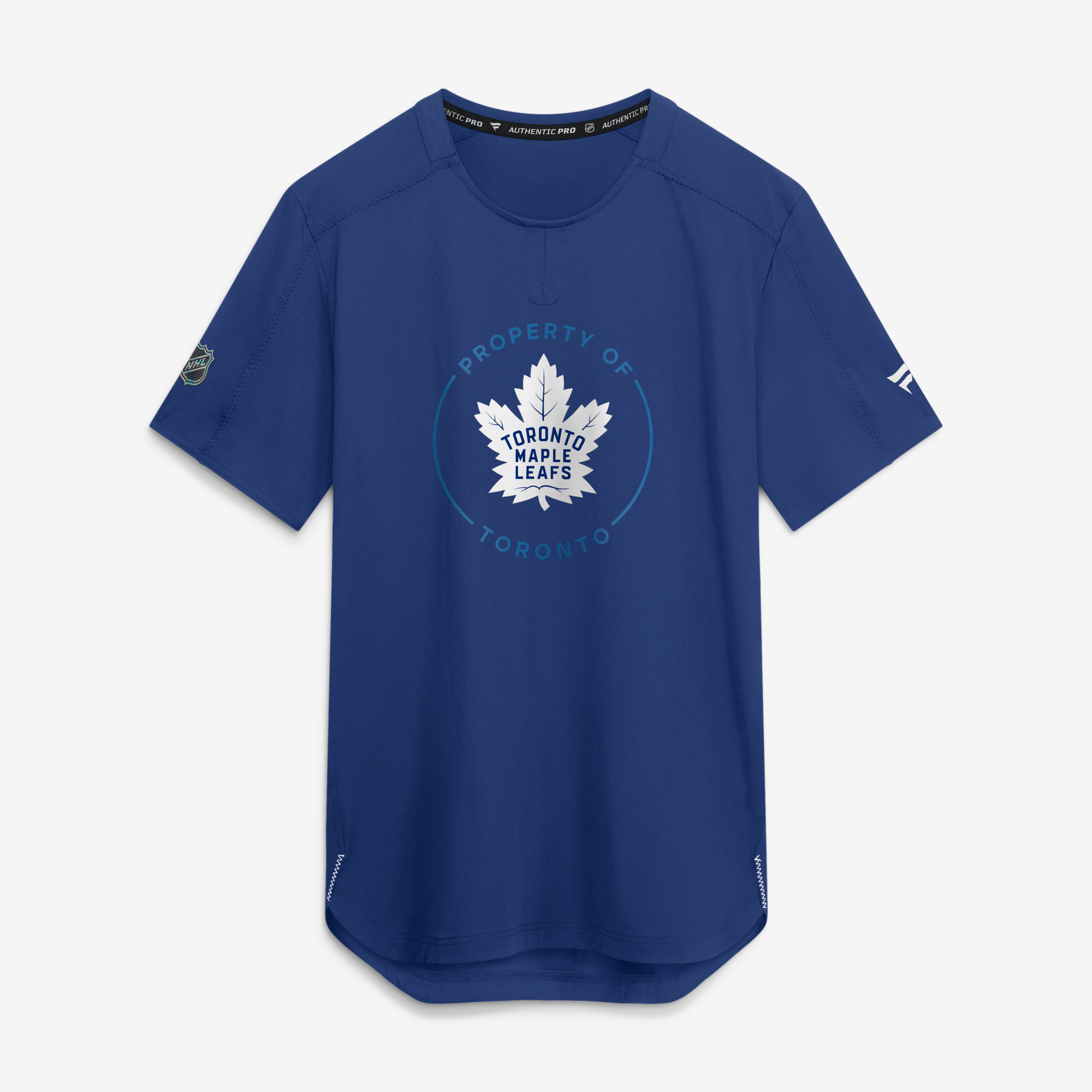 Men's Fanatics Blue Toronto Maple Leafs Authentic Pro Train Performance T-Shirt