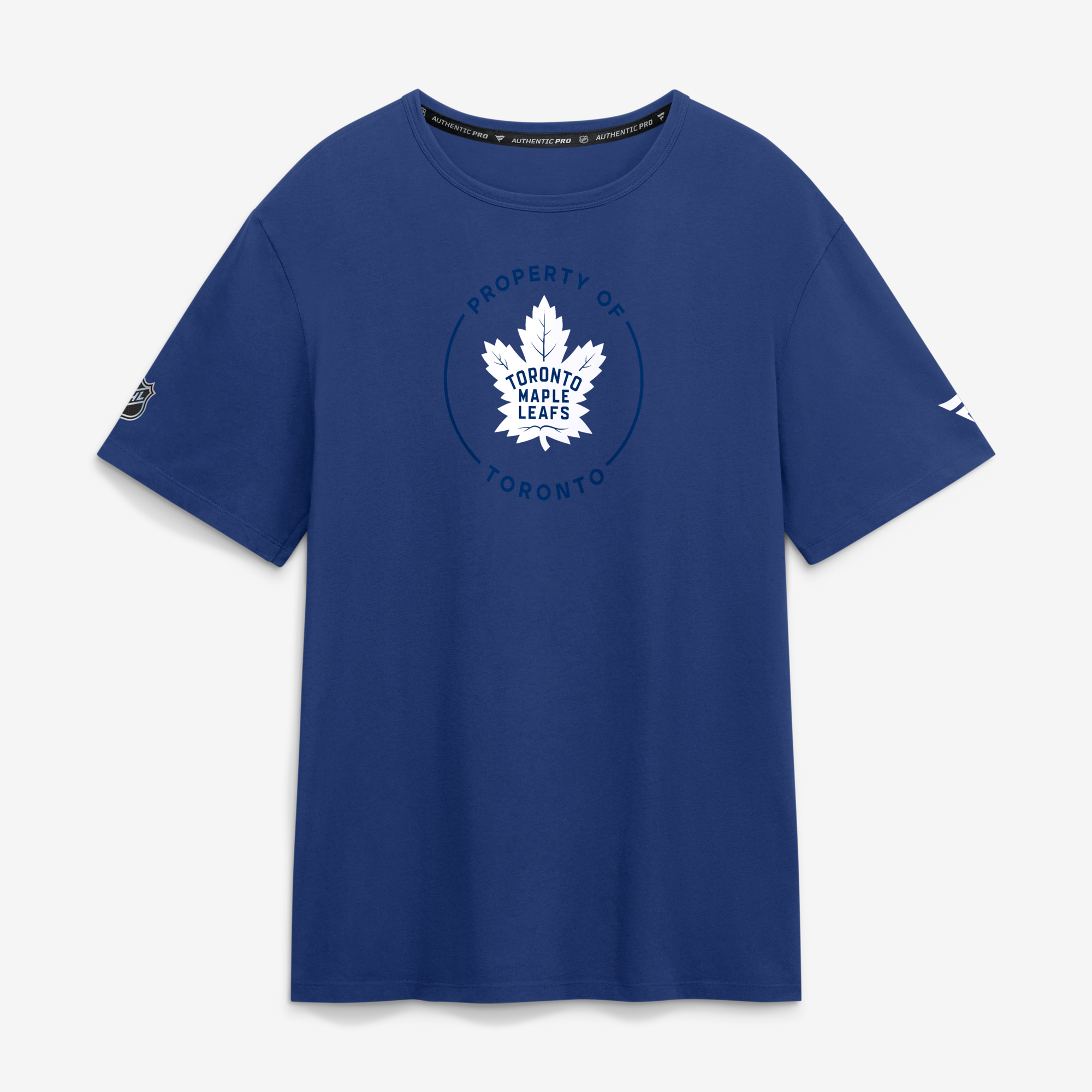 Men's Fanatics Blue Toronto Maple Leafs Authentic Pro Property Of T-Shirt
