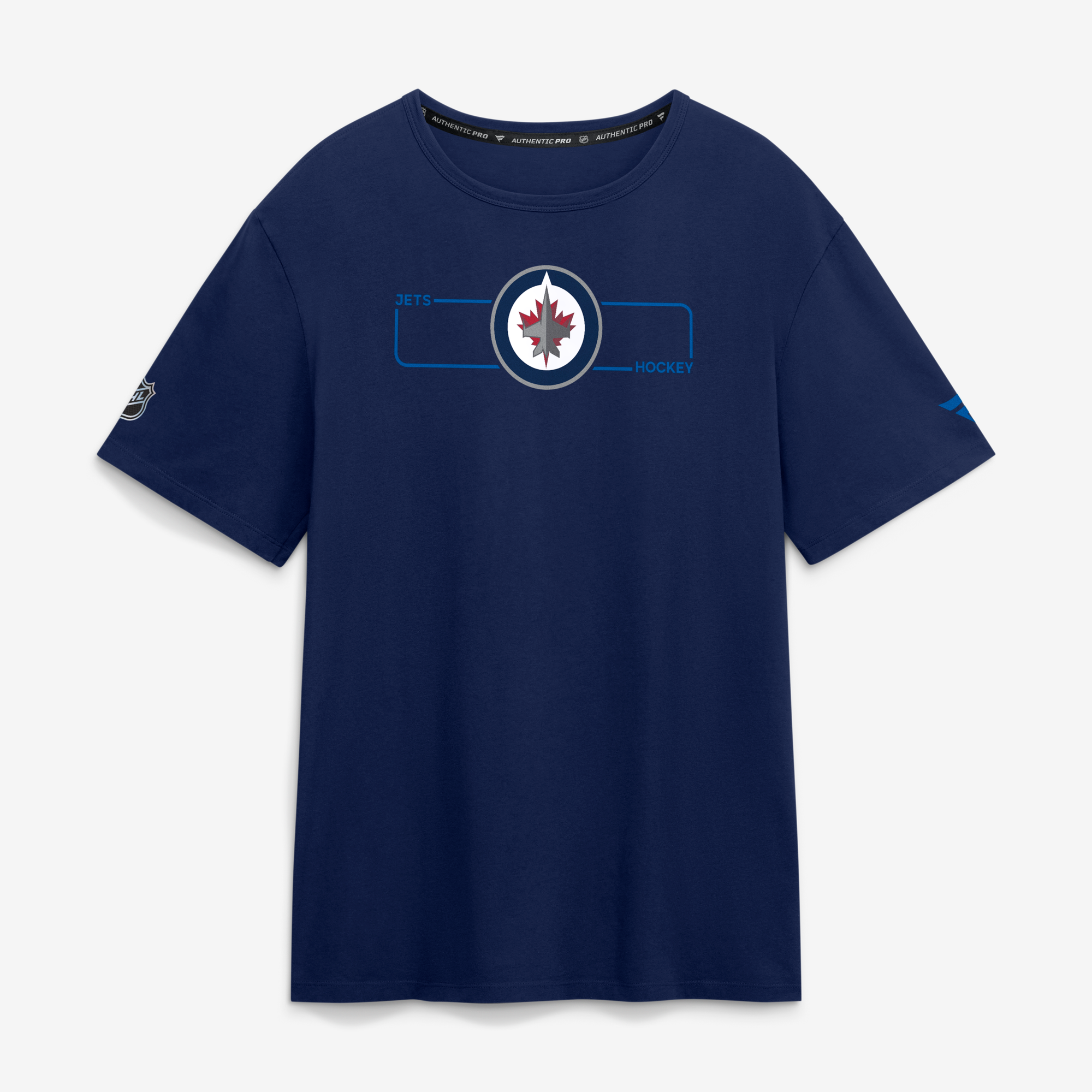 Men's Fanatics Navy Winnipeg Jets Authentic Pro Primary Logo T-Shirt