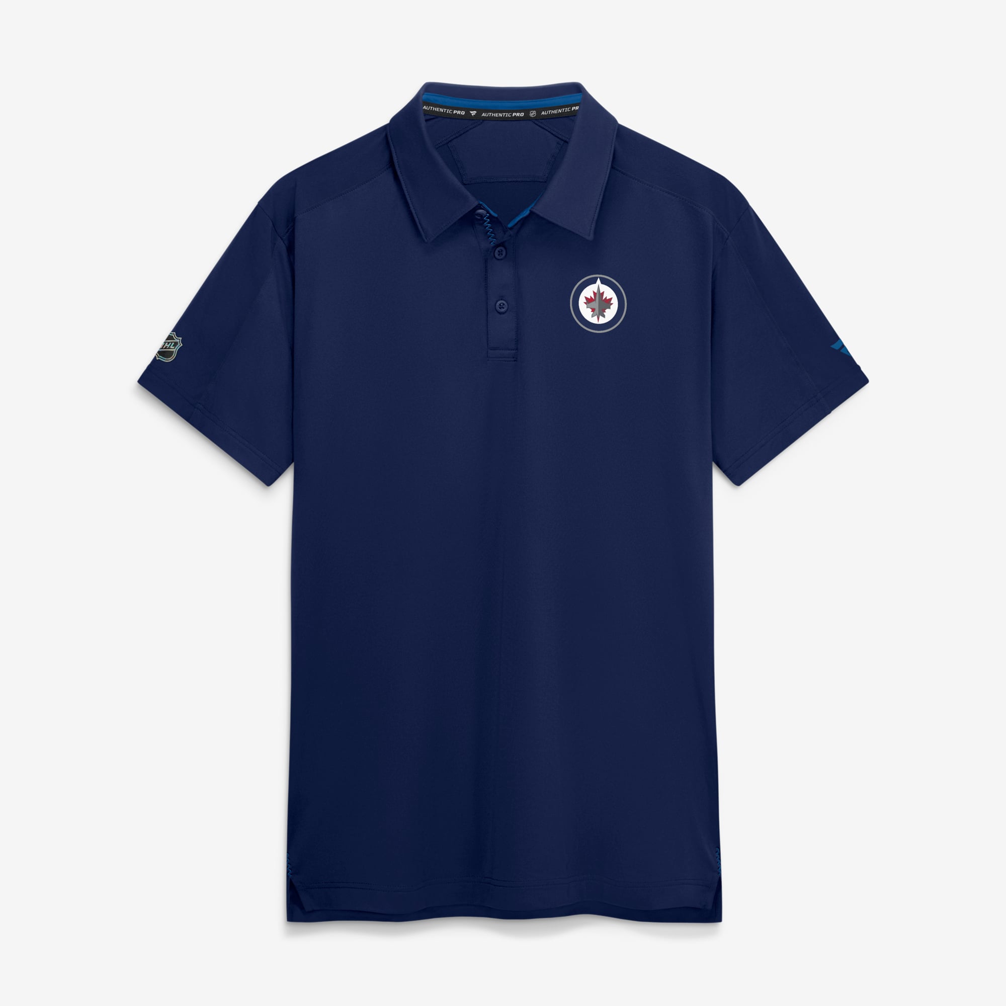 Men's Fanatics Navy Winnipeg Jets Authentic Pro Rink Polo