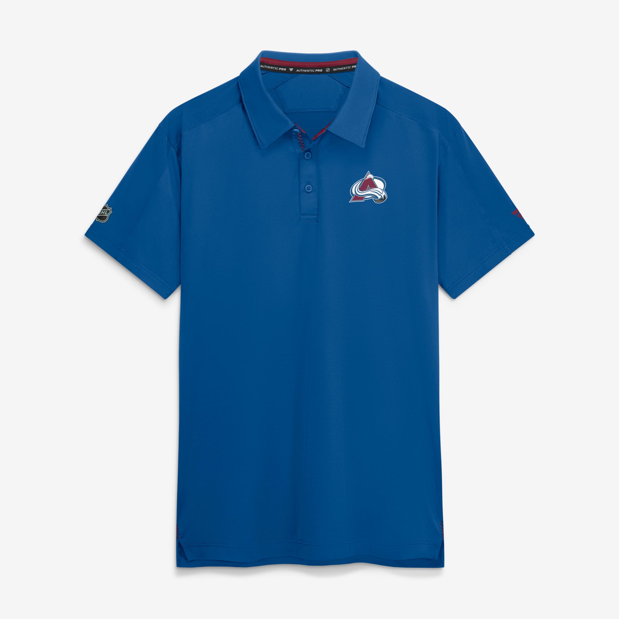 Men's Fanatics Blue Colorado Avalanche Authentic Pro Rink Polo
