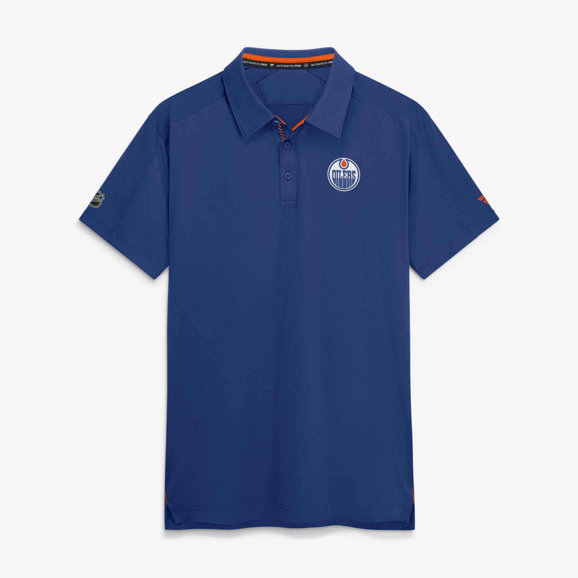 Men's Fanatics Royal Edmonton Oilers Authentic Pro Rink Polo