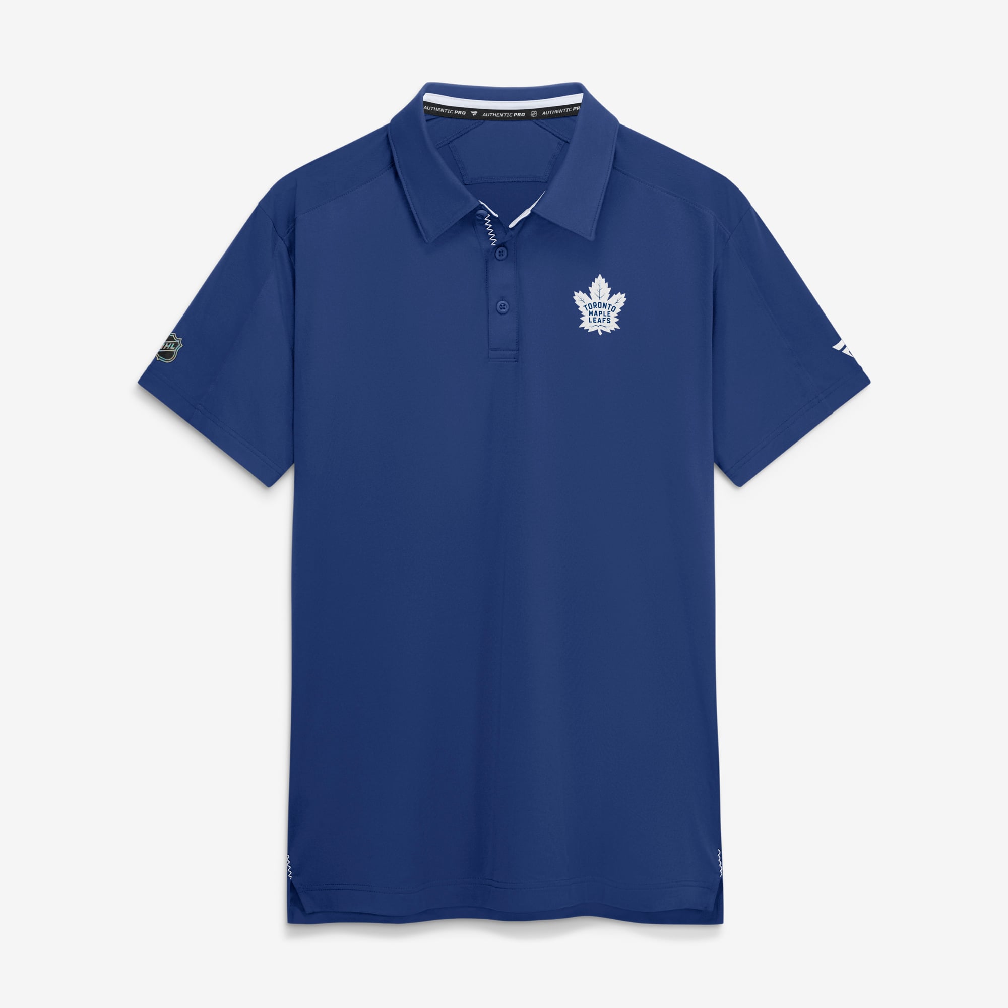 Men's Fanatics Blue Toronto Maple Leafs Authentic Pro Rink Polo
