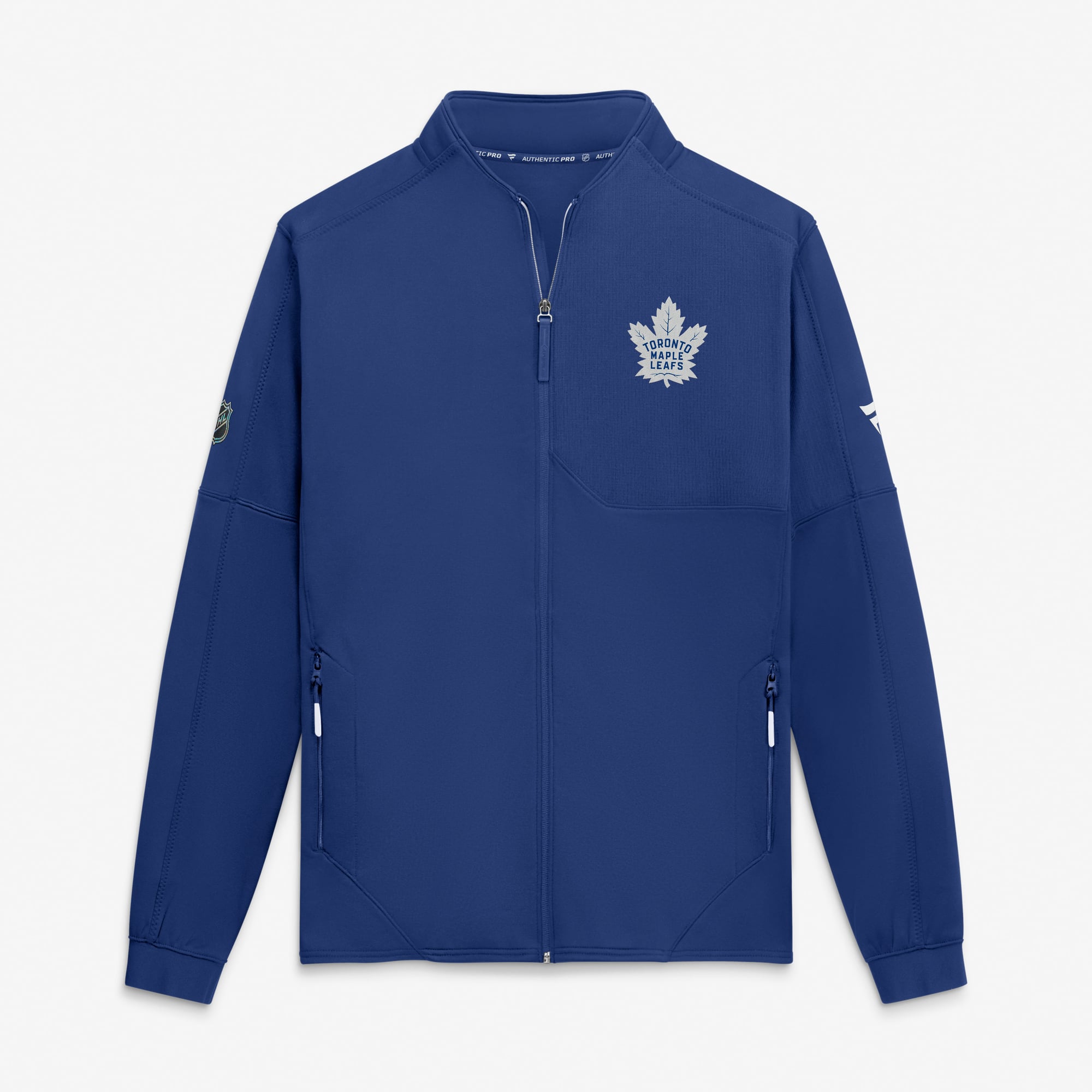 Men's Fanatics Blue Toronto Maple Leafs Authentic Pro Rink Fleece Full-Zip Jacket