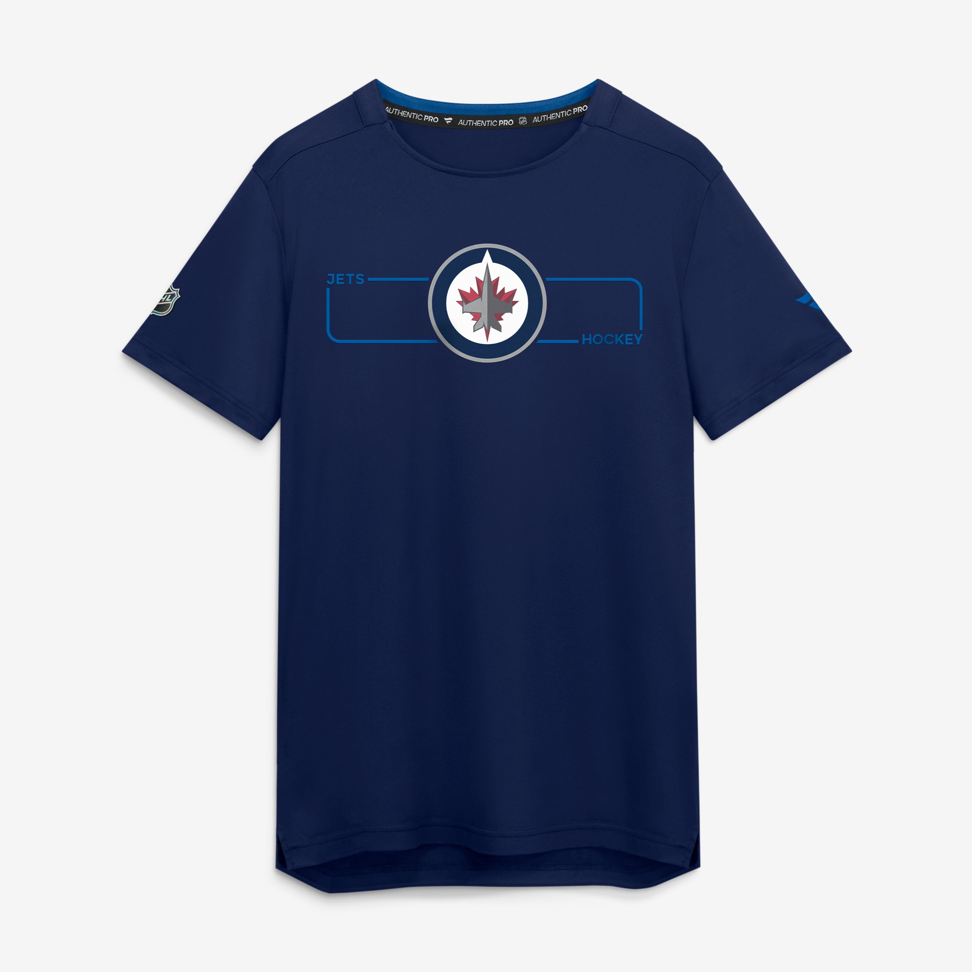Men's Fanatics Navy Winnipeg Jets Authentic Pro Rink Tech T-Shirt