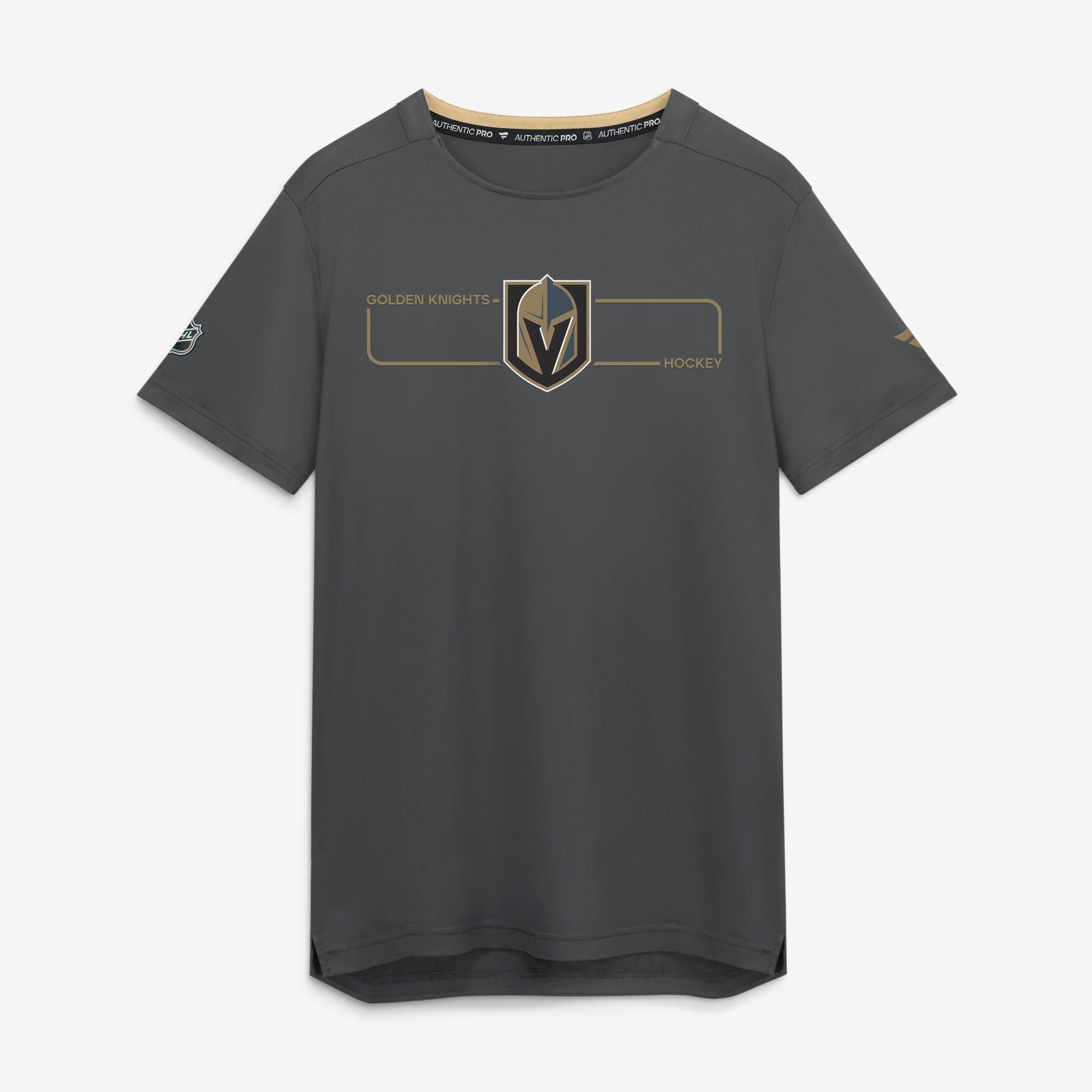 Men's Fanatics Gray Vegas Golden Knights Authentic Pro Rink Tech T-Shirt