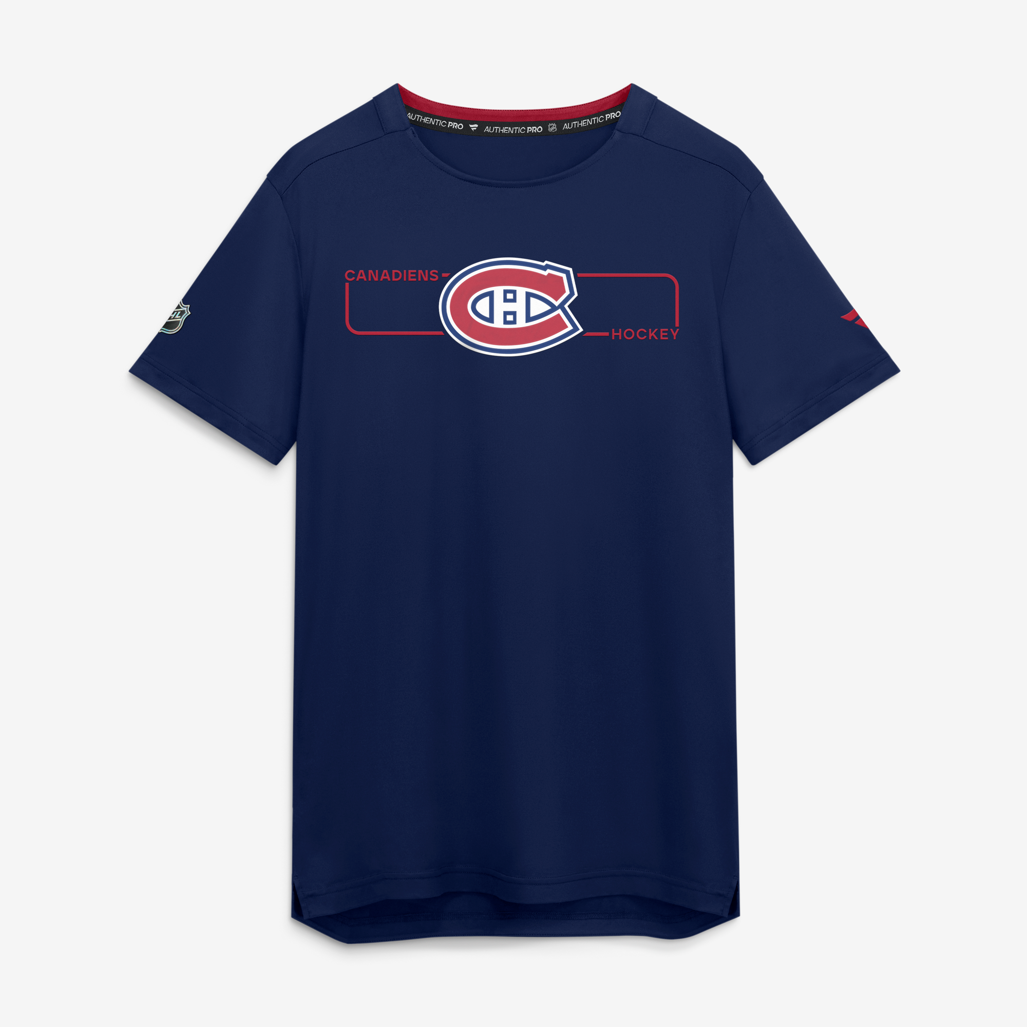Men's Fanatics Navy Montreal Canadiens Authentic Pro Rink Tech T-Shirt