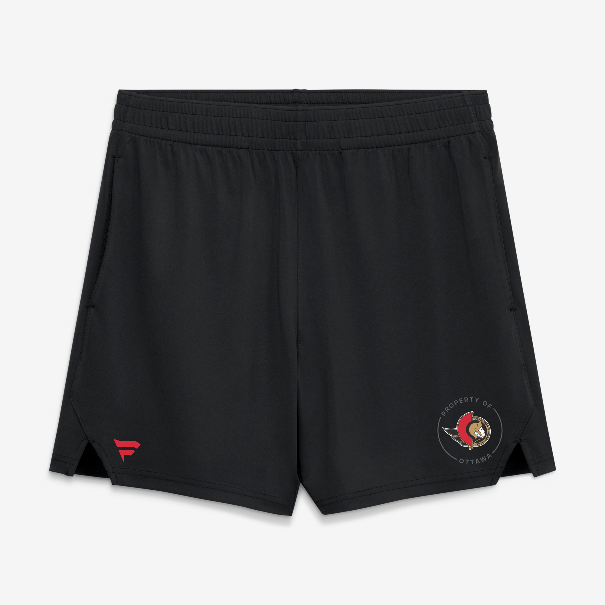 Men's Fanatics Black Ottawa Senators Authentic Pro Train Training Shorts