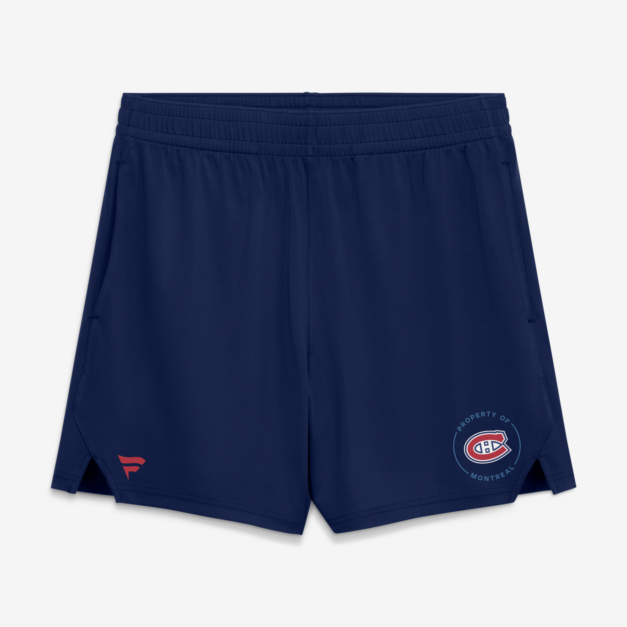 Men's Fanatics Athletic Navy Montreal Canadiens Authentic Pro Train Training Shorts