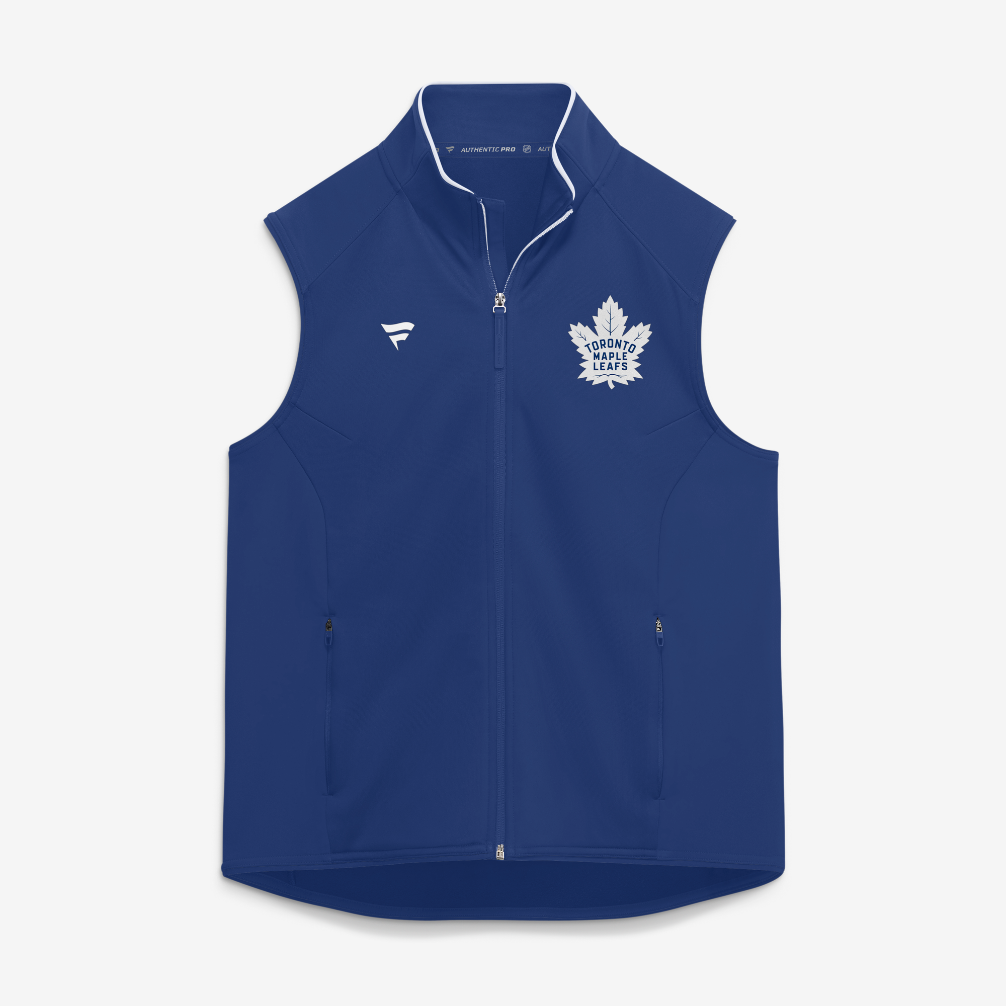 Men's Fanatics Blue Toronto Maple Leafs Authentic Pro Rink Full-Zip Vest