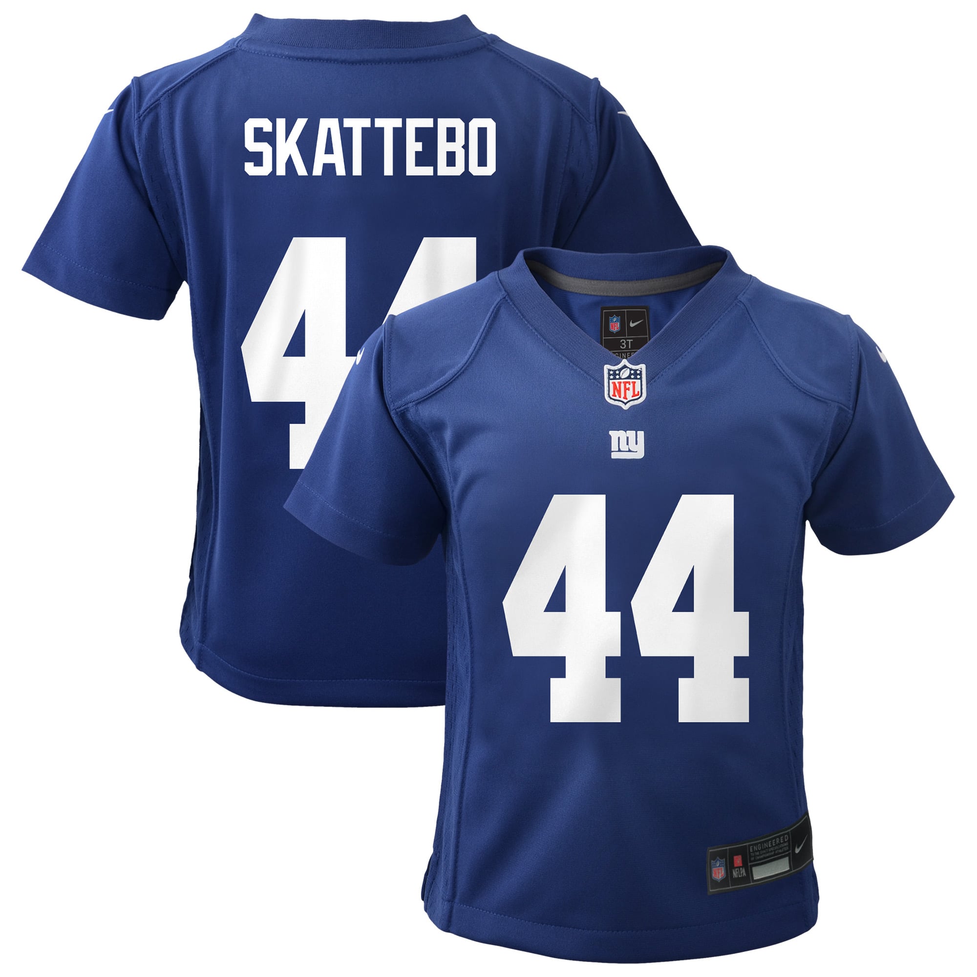 Toddler Nike Cam Skattebo Royal New York Giants Team Game Jersey