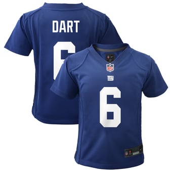 Toddler Nike Jaxson Dart Royal New York Giants Team Game Jersey