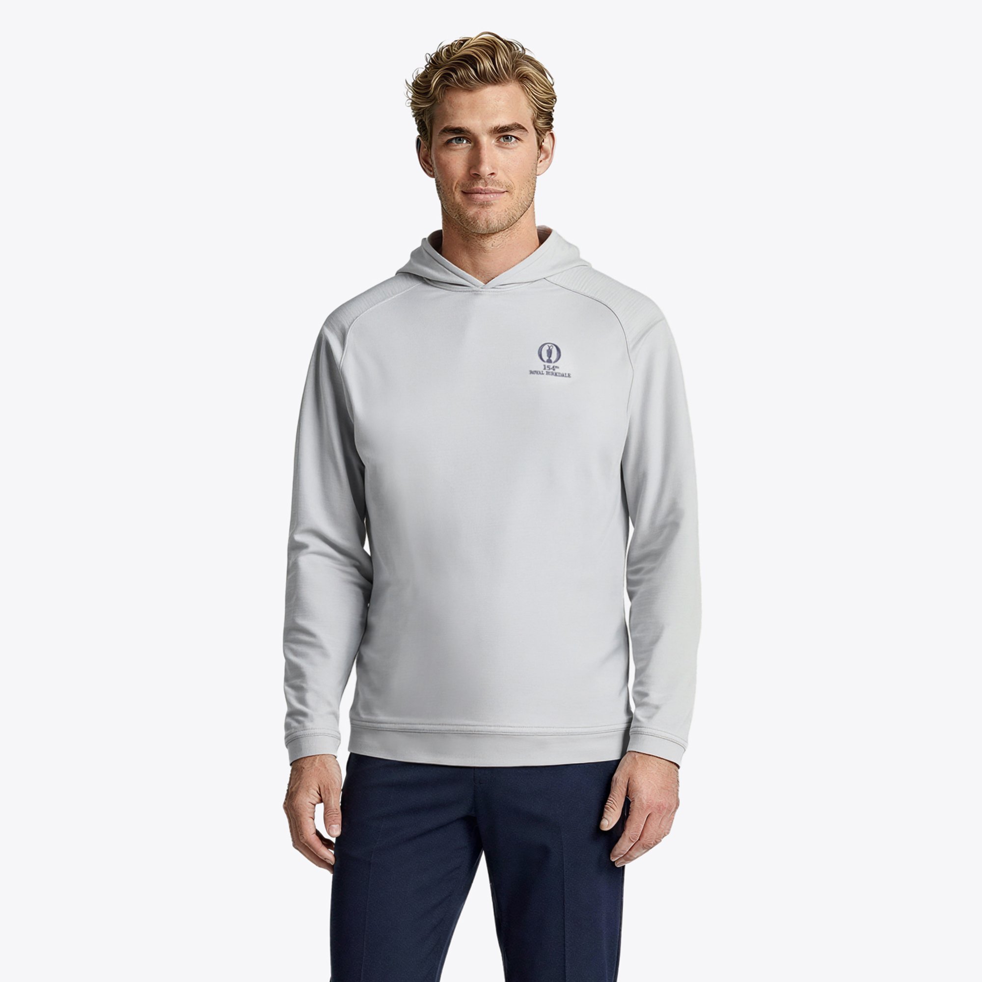 Felpa con cappuccio The 154th Open Royal Birkdale Peter Millar Pine - Grigio