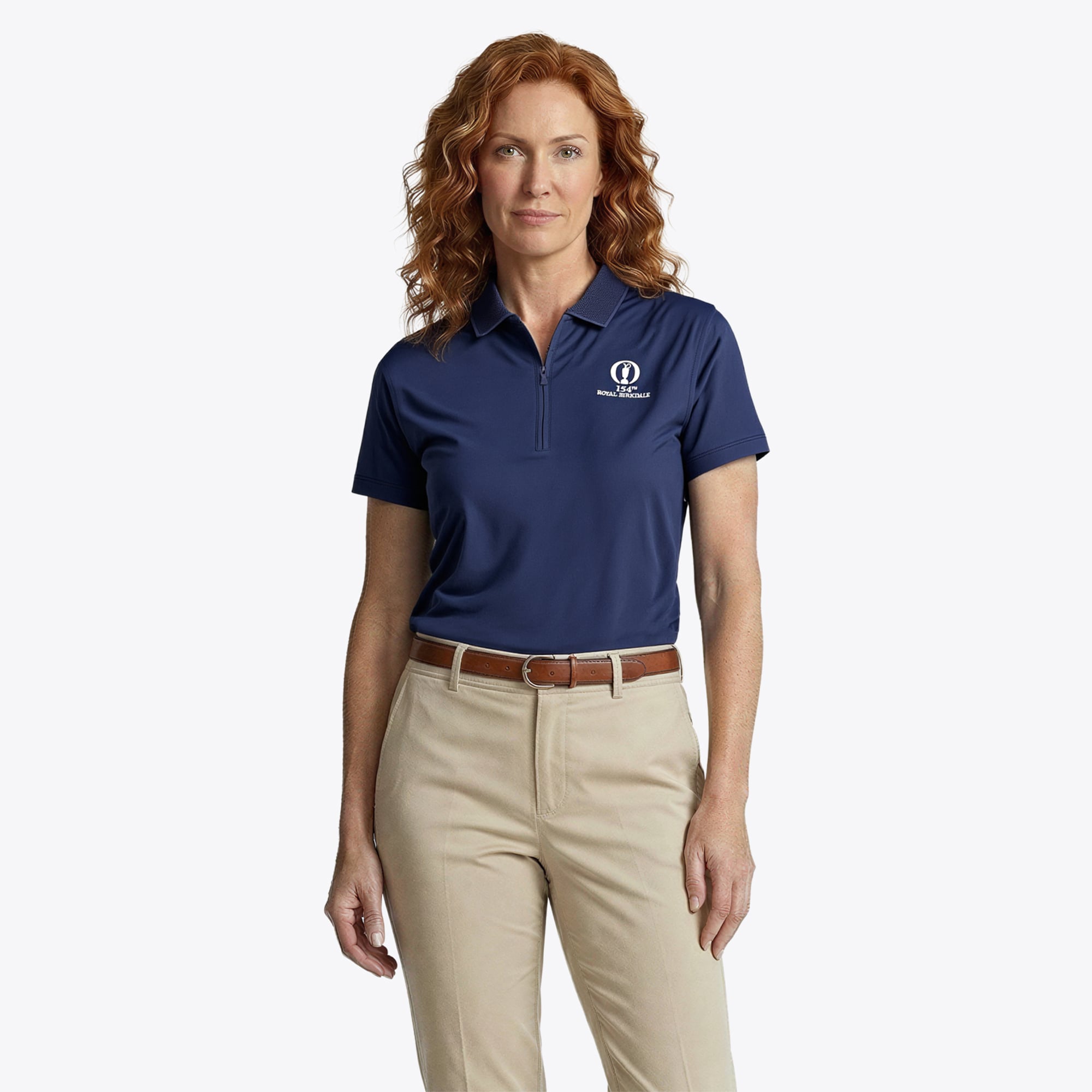Polo cernia The 154th Open Royal Birkdale Peter Millar Keswick - Blu Navy - Donna