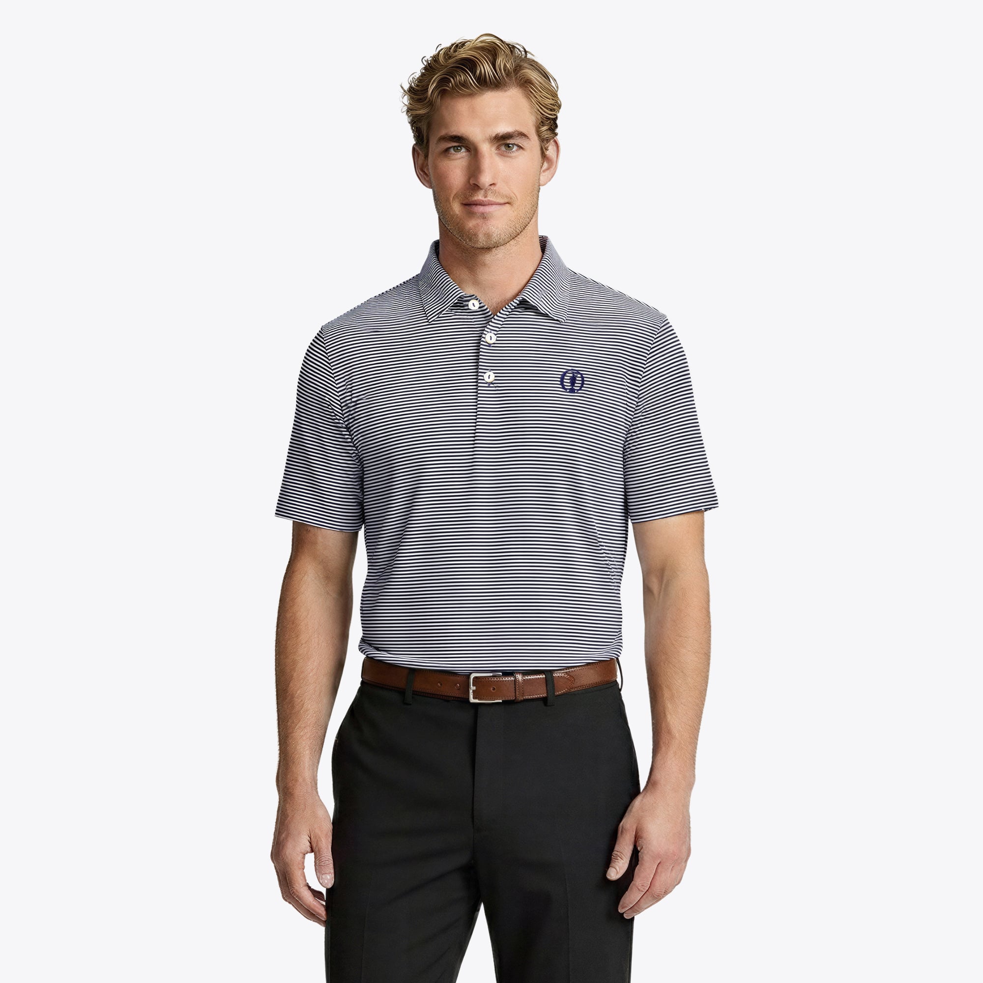 Polo a righe The Open Peter Millar Hales - Blu Navy