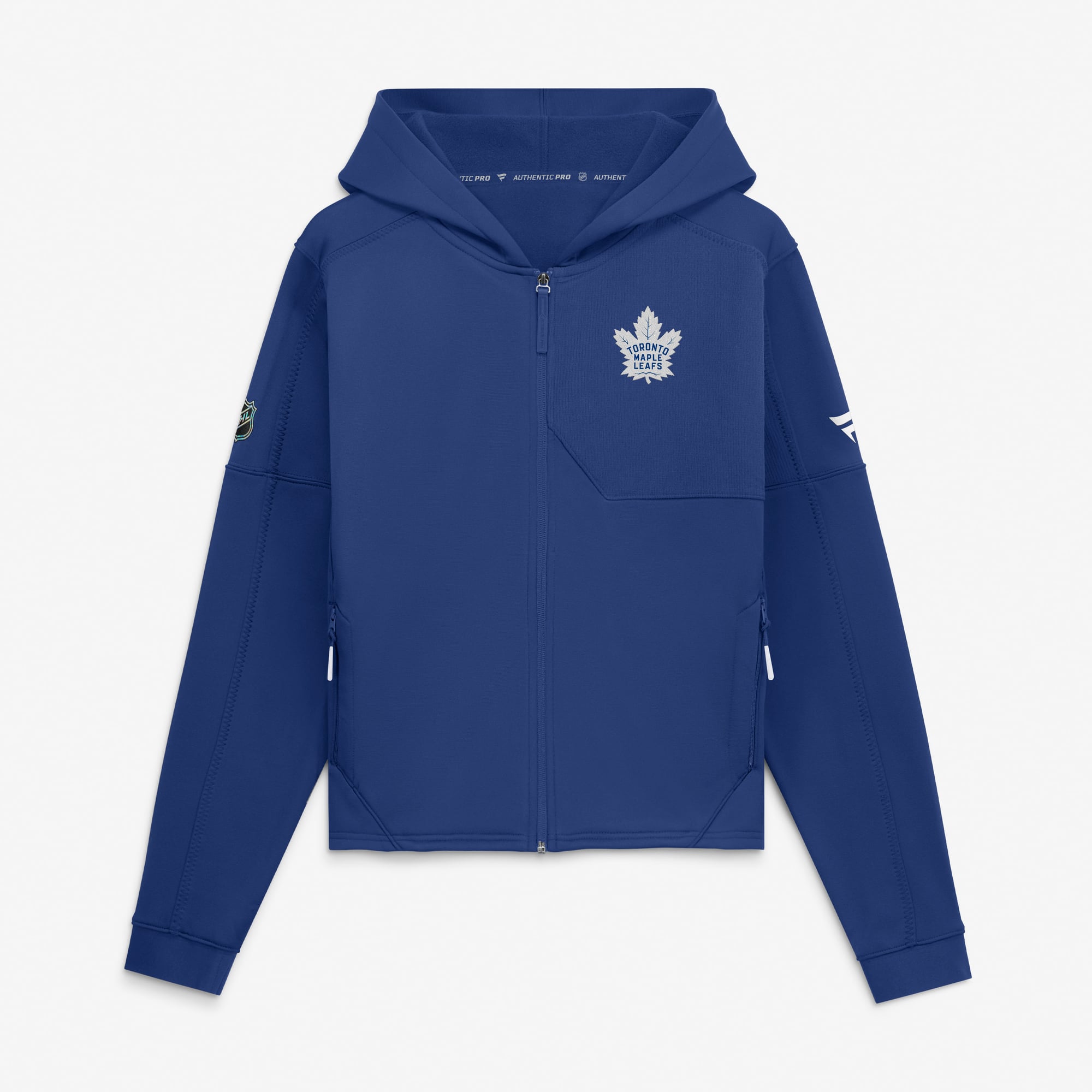Women's Fanatics Blue Toronto Maple Leafs Authentic Pro Rink Full-Zip Hoodie