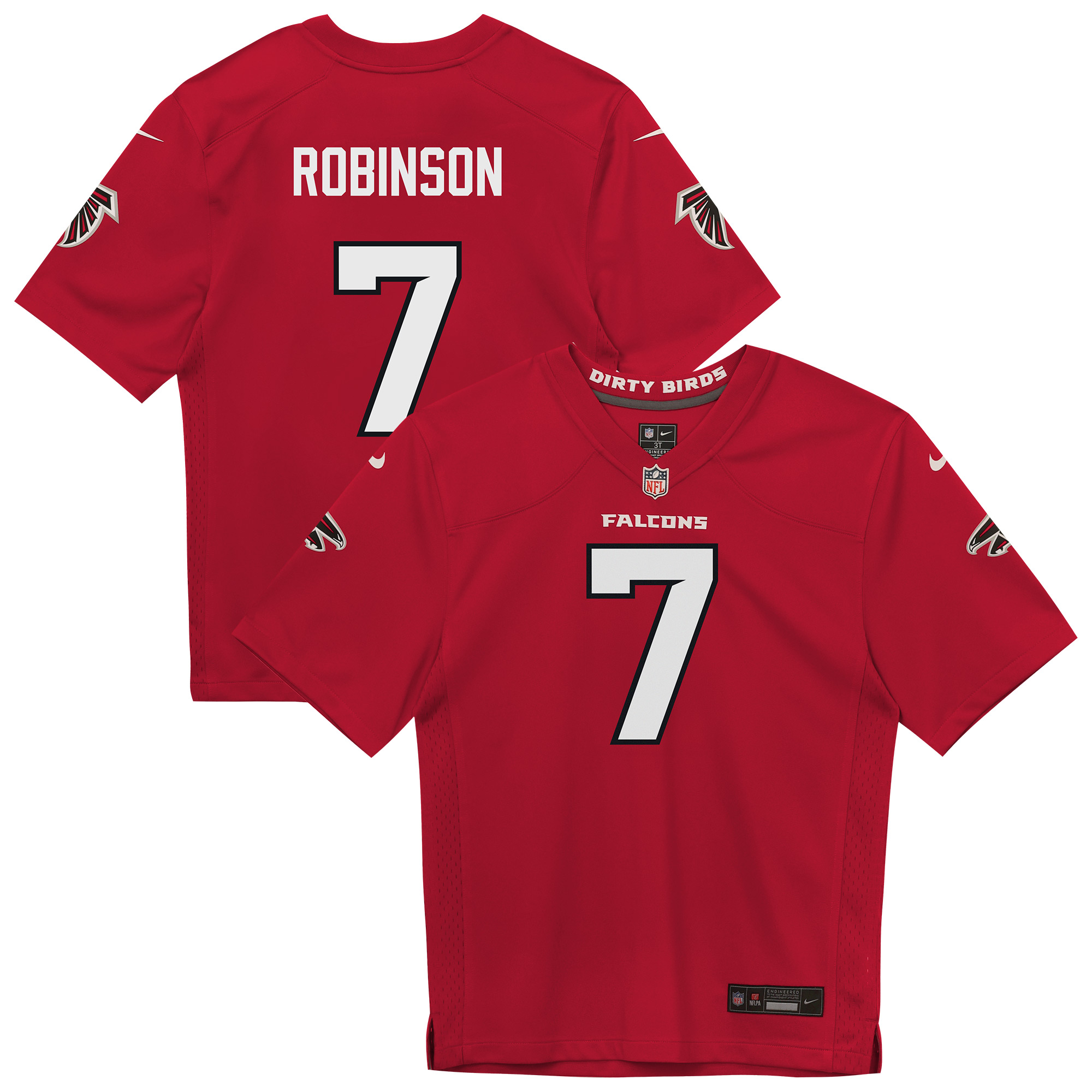 Toddler Nike Bijan Robinson Red Atlanta Falcons Team Game Jersey Toddler Nike Bijan Robinson Red Atlanta Falcons Team Game Jersey