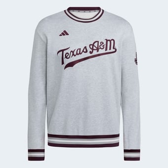 Men's adidas Gray Texas A&M Aggies Dugout Collection Sweatshirt
