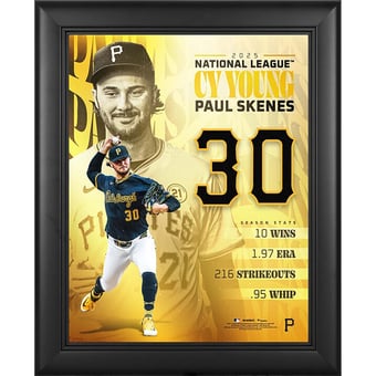 Paul Skenes Pittsburgh Pirates Framed 11" x 14" 2025 National League Cy Young Collage