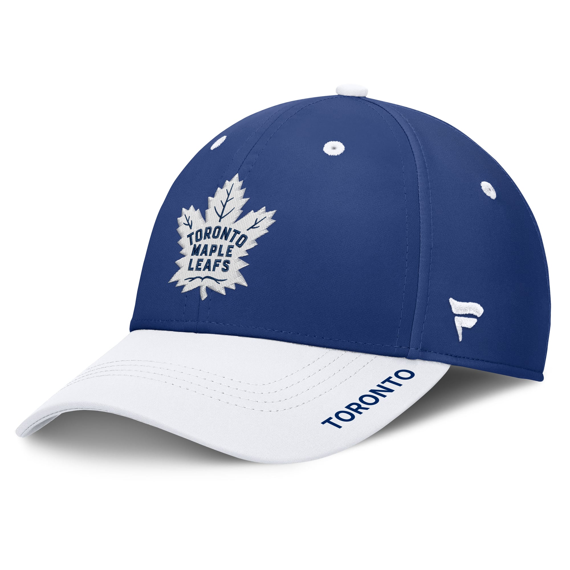 Men's Fanatics Blue/White Toronto Maple Leafs Authentic Pro Rink Stretch Hat