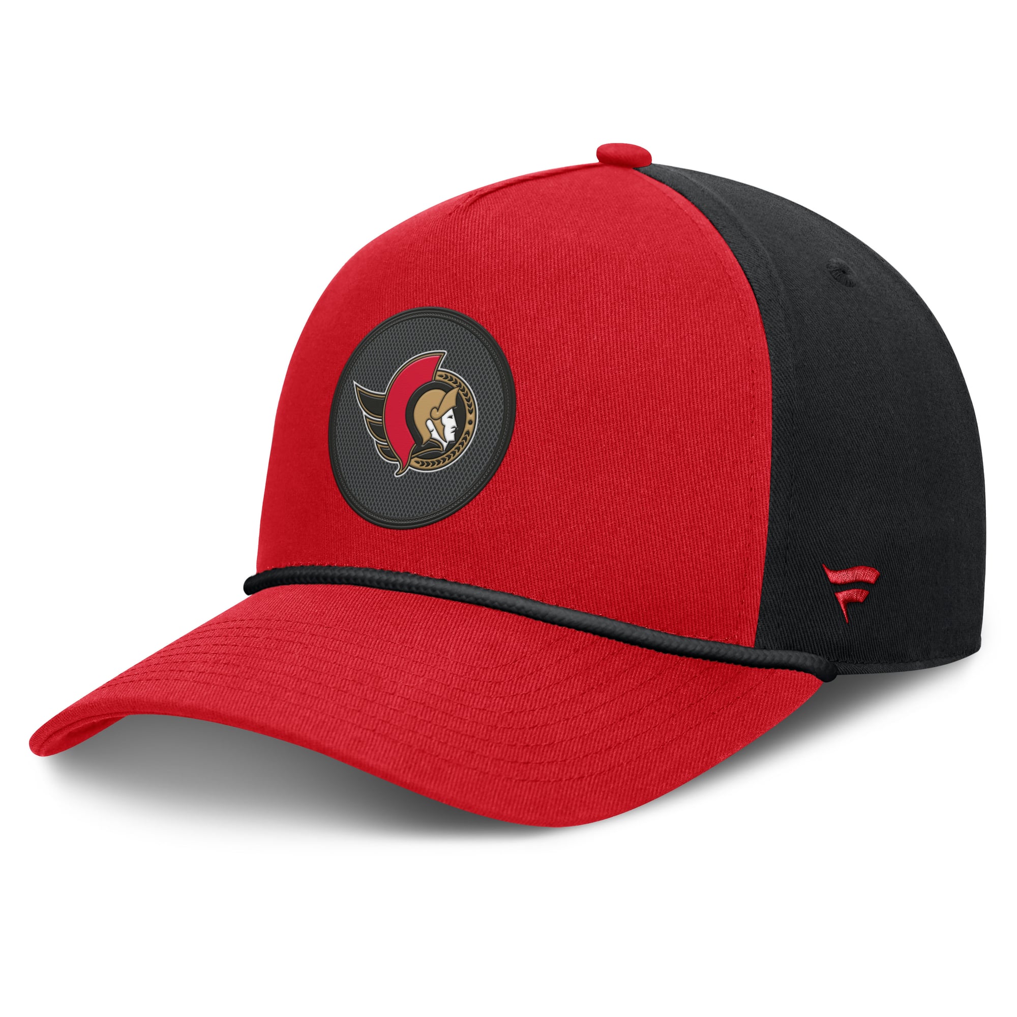 Men's Fanatics Red/Black Ottawa Senators Authentic Pro Rink A-Frame Adjustable Hat