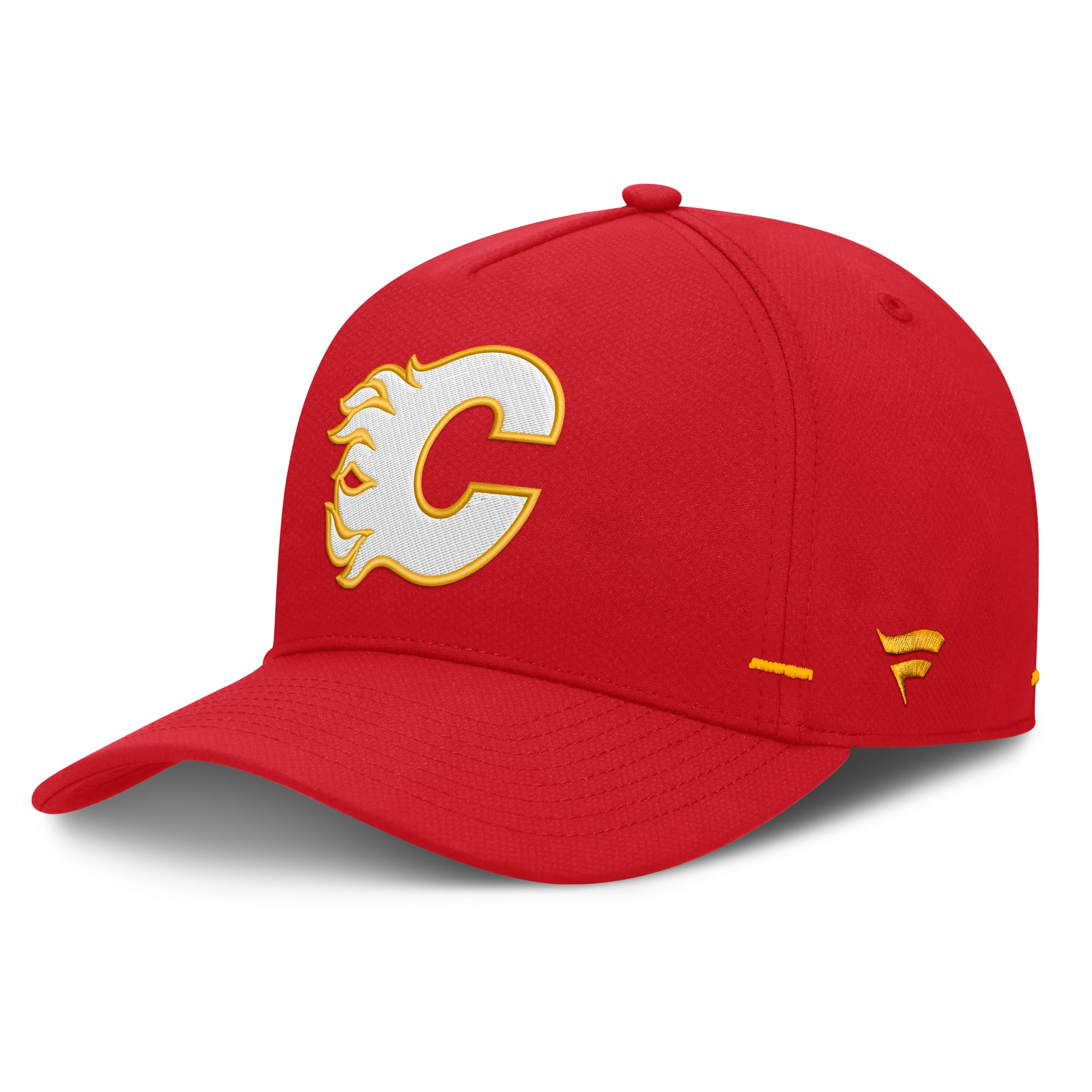 Men's Fanatics Red Calgary Flames Authentic Pro Rink Bar Tacks A-Frame Adjustable Hat