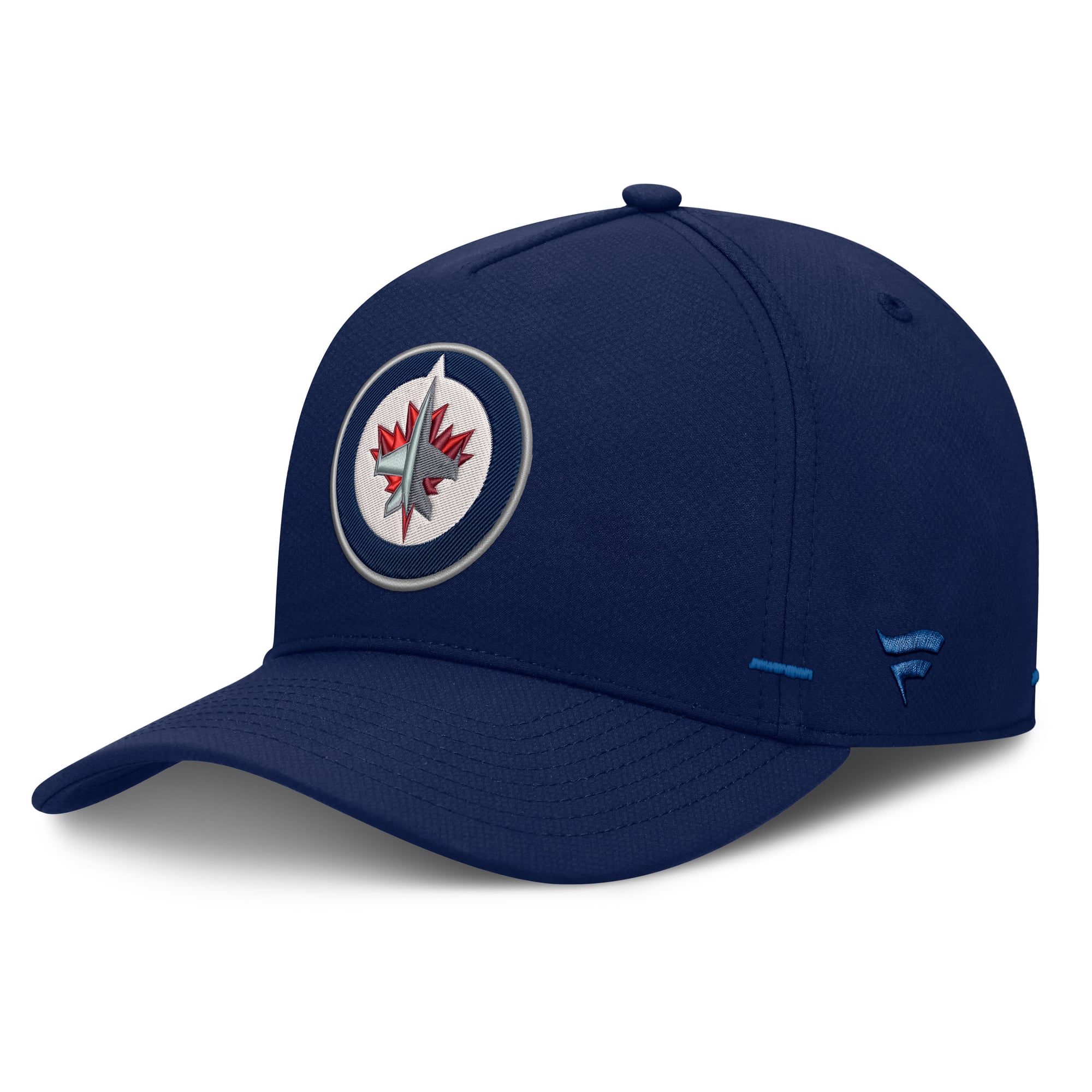 Men's Fanatics Navy Winnipeg Jets Authentic Pro Rink Bar Tacks A-Frame Adjustable Hat