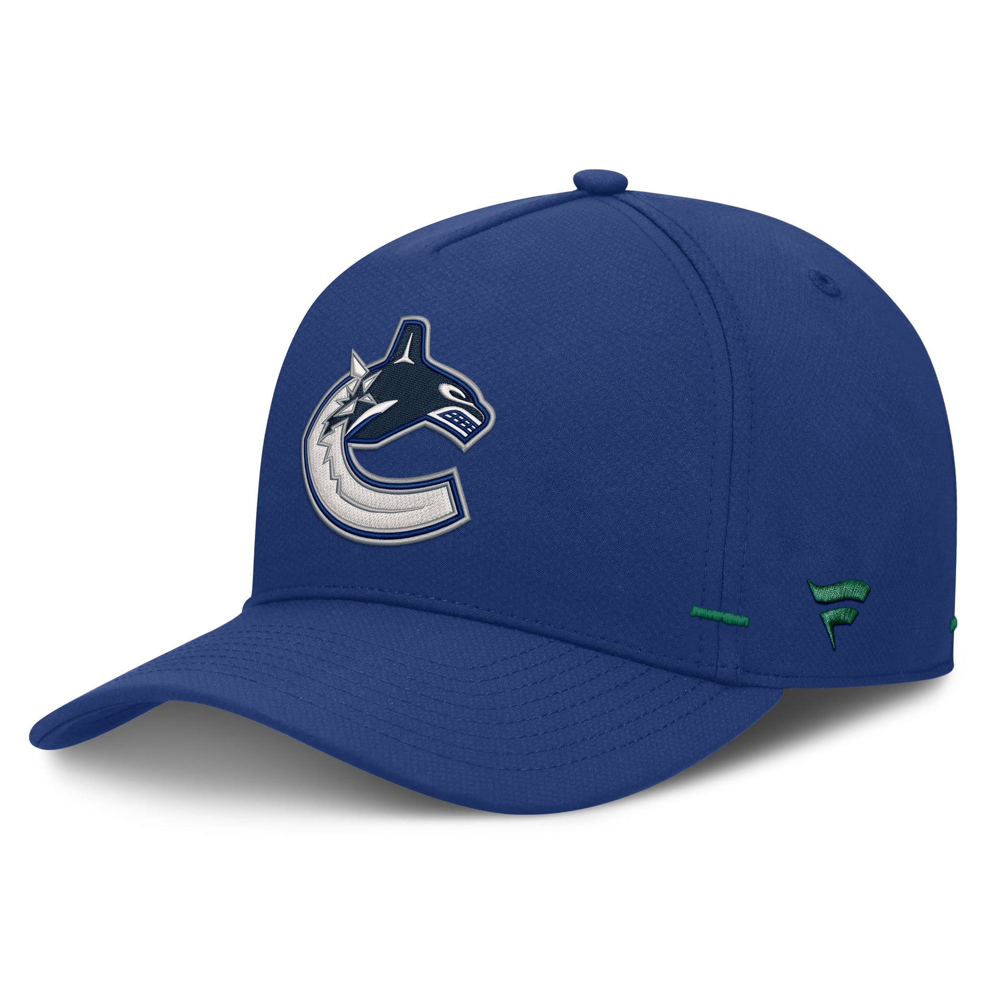 Men's Fanatics Blue Vancouver Canucks Authentic Pro Rink Bar Tacks A-Frame Adjustable Hat