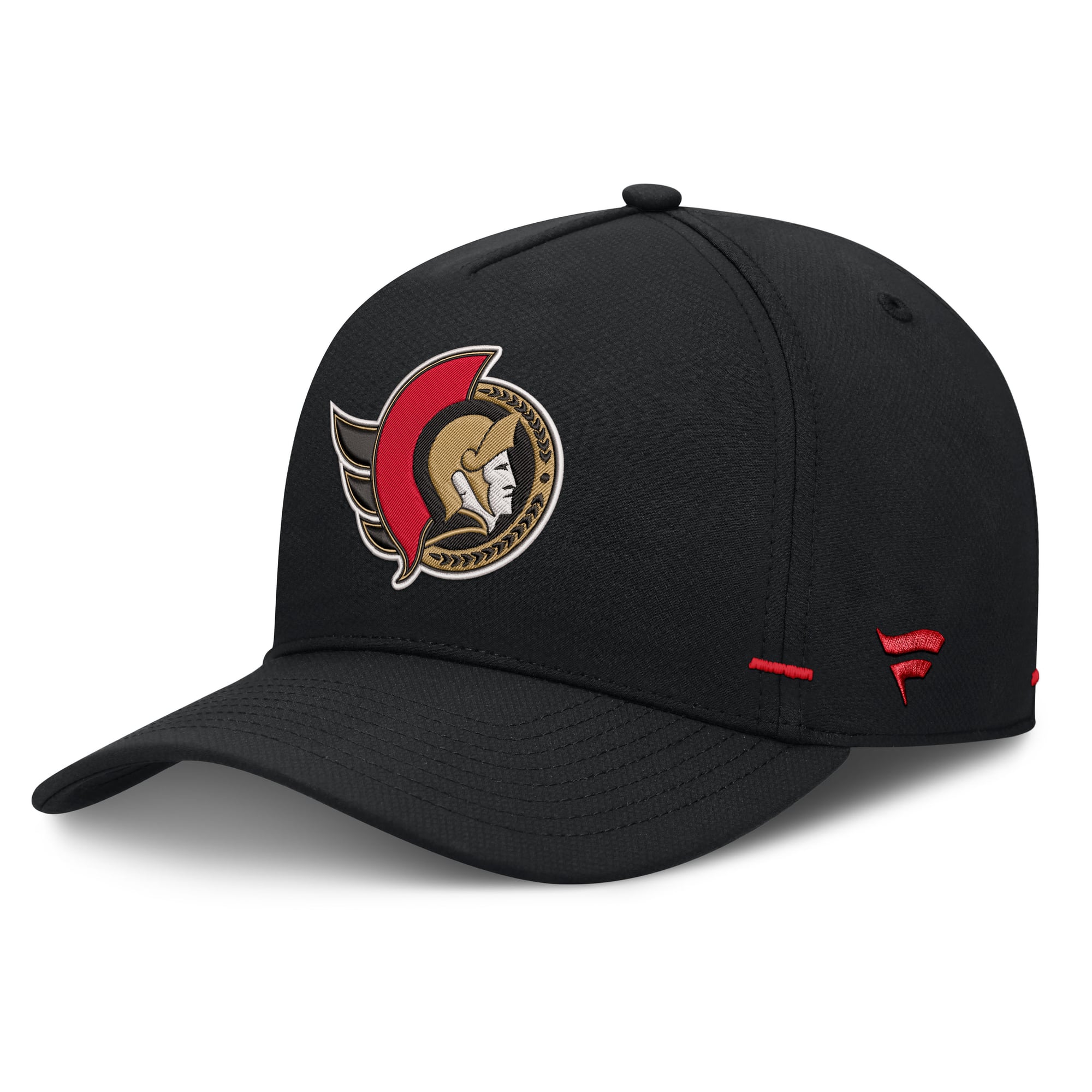 Men's Fanatics Black Ottawa Senators Authentic Pro Rink Bar Tacks A-Frame Adjustable Hat